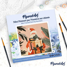 Afbeelding in Gallery-weergave laden, Mini Schilderen op Nummer met Frame - Kerstman met cadeaus