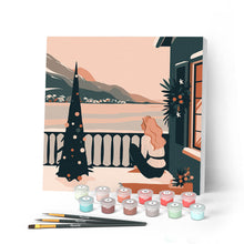 Afbeelding in Gallery-weergave laden, Mini Schilderen op Nummer met Frame - Meisje en wintermeer
