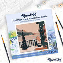 Afbeelding in Gallery-weergave laden, Mini Schilderen op Nummer met Frame - Meisje en wintermeer