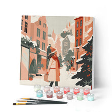 Afbeelding in Gallery-weergave laden, Mini Schilderen op Nummer met Frame - Winterwinkelen