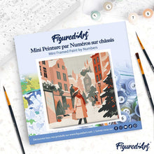 Afbeelding in Gallery-weergave laden, Mini Schilderen op Nummer met Frame - Winterwinkelen