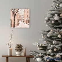 Afbeelding in Gallery-weergave laden, Mini Schilderen op Nummer met Frame - Rustig besneeuwd stadje