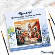 Afbeelding in Gallery-weergave laden, Mini Schilderen op Nummer met Frame - Zonnige dorpskerk