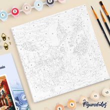 Afbeelding in Gallery-weergave laden, Mini Schilderen op Nummer met Frame - Zonnige dorpskerk