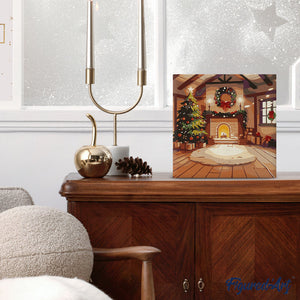 Mini Schilderen op Nummer met Frame - Gezellige kerstkamer