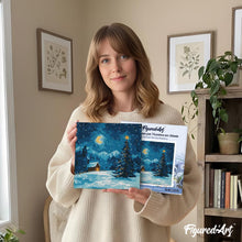 Afbeelding in Gallery-weergave laden, Mini Schilderen op Nummer met Frame - Sterrennacht van Kerstmis