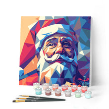 Afbeelding in Gallery-weergave laden, Mini Schilderen op Nummer met Frame - Polygone Kerstman