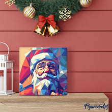 Afbeelding in Gallery-weergave laden, Mini Schilderen op Nummer met Frame - Polygone Kerstman