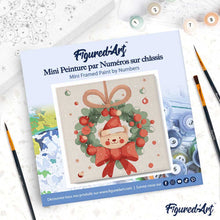 Afbeelding in Gallery-weergave laden, Mini Schilderen op Nummer met Frame - Kerstkrans beer