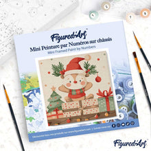 Afbeelding in Gallery-weergave laden, Mini Schilderen op Nummer met Frame - Feestelijke cadeau beer