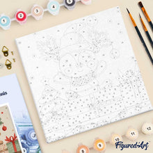 Afbeelding in Gallery-weergave laden, Mini Schilderen op Nummer met Frame - Feestelijke cadeau beer