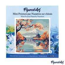 Afbeelding in Gallery-weergave laden, Mini Schilderen op Nummer met Frame - Meer en Mount Fuji