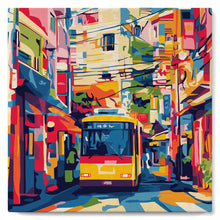Afbeelding in Gallery-weergave laden, Mini Schilderen op Nummer met Frame - Stadsbus van Tokyo