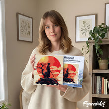 Afbeelding in Gallery-weergave laden, Mini Schilderen op Nummer met Frame - Samurai bij Zonsondergang