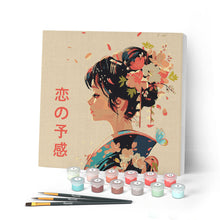 Afbeelding in Gallery-weergave laden, Mini Schilderen op Nummer met Frame - Japanse Geur van Liefde