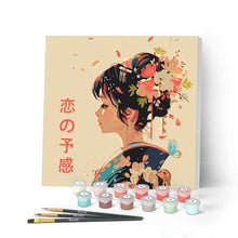 Afbeelding in Gallery-weergave laden, Mini Schilderen op Nummer met Frame - Japanse Geur van Liefde