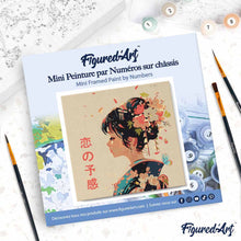 Afbeelding in Gallery-weergave laden, Mini Schilderen op Nummer met Frame - Japanse Geur van Liefde