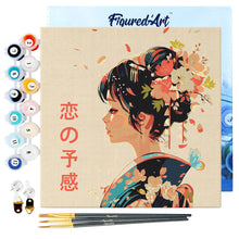 Afbeelding in Gallery-weergave laden, Mini Schilderen op Nummer met Frame - Japanse Geur van Liefde