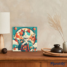 Afbeelding in Gallery-weergave laden, Mini Schilderen op Nummer met Frame - Japanse Kat Prinses