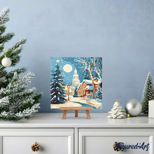 Afbeelding in Gallery-weergave laden, Mini Schilderen op Nummer met Frame - Besneeuwde kerststraat