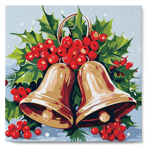 Mini Schilderen op Nummer met Frame - Kerstklokken