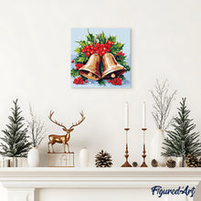 Afbeelding in Gallery-weergave laden, Mini Schilderen op Nummer met Frame - Kerstklokken