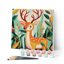 Afbeelding in Gallery-weergave laden, Mini Schilderen op Nummer met Frame - Gouden rendier