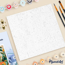 Afbeelding in Gallery-weergave laden, Mini Schilderen op Nummer met Frame - Gouden rendier