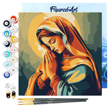 Afbeelding in Gallery-weergave laden, Mini Schilderen op Nummer met Frame - Biddende Maria
