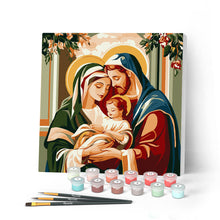 Afbeelding in Gallery-weergave laden, Mini Schilderen op Nummer met Frame - Heilige Familie