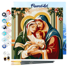Afbeelding in Gallery-weergave laden, Mini Schilderen op Nummer met Frame - Heilige Familie