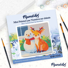 Afbeelding in Gallery-weergave laden, Mini Schilderen op Nummer met Frame - Kerstvrienden