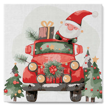 Afbeelding in Gallery-weergave laden, Mini Schilderen op Nummer met Frame - Vrachtwagen van de Kerstman
