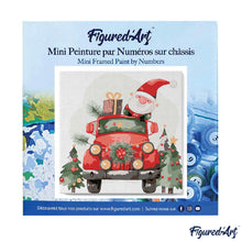 Afbeelding in Gallery-weergave laden, Mini Schilderen op Nummer met Frame - Vrachtwagen van de Kerstman