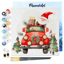 Afbeelding in Gallery-weergave laden, Mini Schilderen op Nummer met Frame - Vrachtwagen van de Kerstman