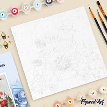 Afbeelding in Gallery-weergave laden, Mini Schilderen op Nummer met Frame - Vrachtwagen van de Kerstman