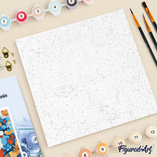 Afbeelding in Gallery-weergave laden, Mini Schilderen op Nummer met Frame - Krans en Kerstman