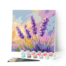 Afbeelding in Gallery-weergave laden, Mini Schilderen op Nummer met Frame - Lavendel