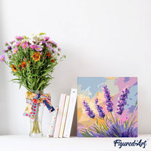 Afbeelding in Gallery-weergave laden, Mini Schilderen op Nummer met Frame - Lavendel