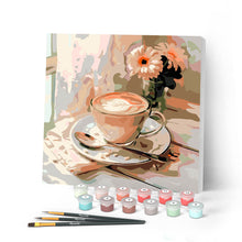 Afbeelding in Gallery-weergave laden, Mini Schilderen op Nummer met Frame - Ochtendkoffie