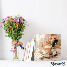 Afbeelding in Gallery-weergave laden, Mini Schilderen op Nummer met Frame - Ochtendkoffie