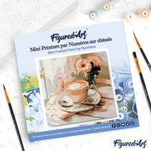 Afbeelding in Gallery-weergave laden, Mini Schilderen op Nummer met Frame - Ochtendkoffie