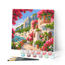 Afbeelding in Gallery-weergave laden, Mini Schilderen op Nummer met Frame - Bloemenlaan van Capri