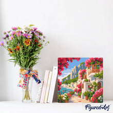 Afbeelding in Gallery-weergave laden, Mini Schilderen op Nummer met Frame - Bloemenlaan van Capri
