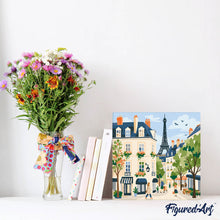 Afbeelding in Gallery-weergave laden, Mini Schilderen op Nummer met Frame - Waterverf Parijse Straat