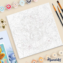 Afbeelding in Gallery-weergave laden, Mini Schilderen op Nummer met Frame - Schotse Hooglander: Tuinkoningin