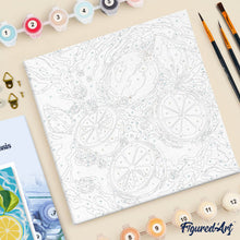 Afbeelding in Gallery-weergave laden, Mini Schilderen op Nummer met Frame - Citrusbries