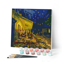 Afbeelding in Gallery-weergave laden, Mini Schilderen op Nummer met Frame - Van Gogh - Café Terras bij Nacht