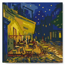 Afbeelding in Gallery-weergave laden, Mini Schilderen op Nummer met Frame - Van Gogh - Café Terras bij Nacht