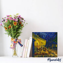 Afbeelding in Gallery-weergave laden, Mini Schilderen op Nummer met Frame - Van Gogh - Café Terras bij Nacht
